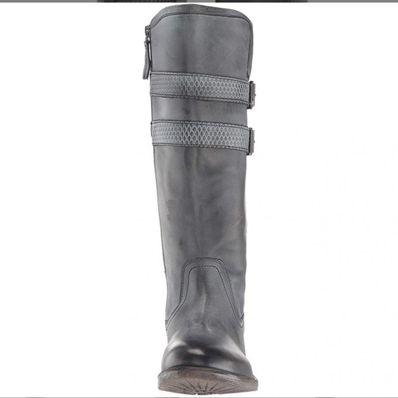 Roan by Bed Stu Date Grey Napa White BFS Tall Boot Leather - Picture 2 of 5